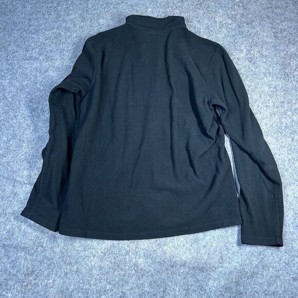 Eddie Bauer Quarter Zip Mens Medium Black Fleece First Ascent Pullover Outdoors - Picture 7 of 8